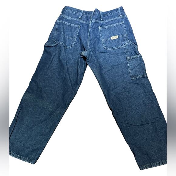 Wrangler Mens 34 x 30 Carpenter Jeans with Polyester Fleece Lining - Picture 2 of 7
